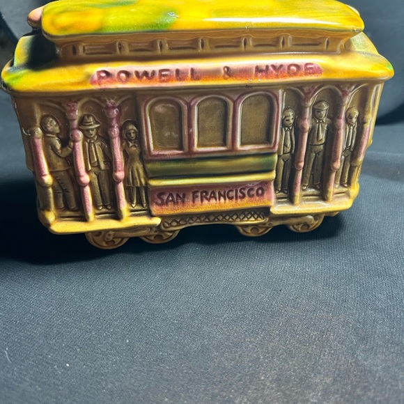 SNCO Vintage San Francisco Cable Car Piggy Bank. Missing bottom plug - Picture 2 of 8